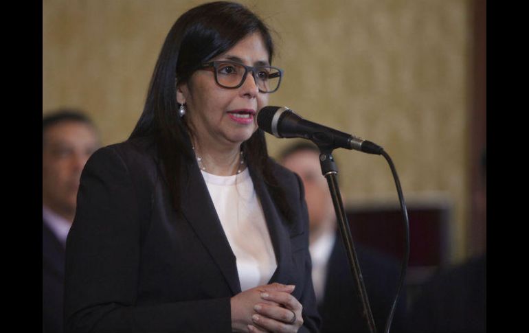 Circula información de que podría acudir a la OEA la canciller venezolana, Delcy Rodríguez. EFE / ARCHIVO