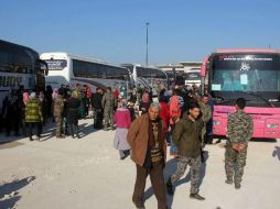 Las primeras evacuaciones se realizaron el fin de semana, pero se interrumpieron después del atentado que mató a 126 personas. AFP / O. Haj Kadour