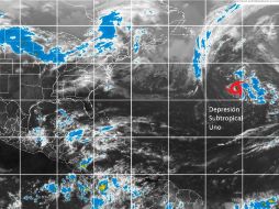 Se desplaza hacia el nor-noroeste con vientos máximos sostenidos de 55 kilómetros por hora y rachas de 75 kilómetros. TWITTER / @conagua_clima