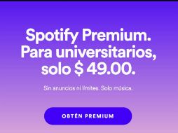 Spotify detalla que la promoción para estudiantes puede renovarse hasta tres periodos más. TWITTER / @patog7