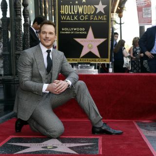 Chris Pratt recibe su estrella en Hollywood