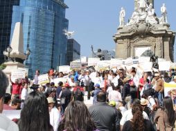 La senadora Padierna compartió en redes sociales algunas instantáneas de la movilización. TWITTER / @Dolores_PL
