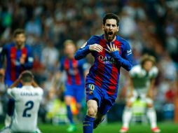 El argentino anotó su primer gol oficial con el club catalán el 1 de mayo de 2005. AFP / O. del Pozo