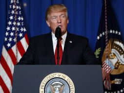 Donald Trump defendió los avances realizados en sus primeros 100 días de gestión. AP /