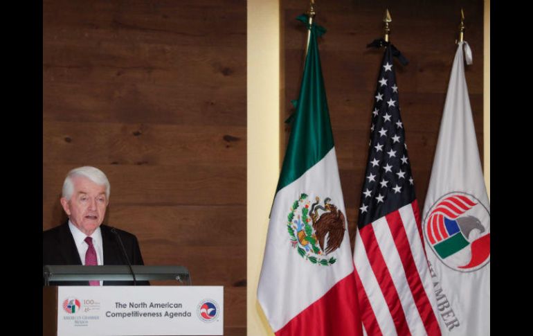 Donohue ofrece una conferencia en la sede de la Amcham sobre el TLCAN. SUN / I. Stephens