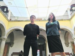 Aristeo Mora y Daniela López. Los responsables de la muestra y los recorridos. ESPECIAL / CULTURA GUADALAJARA