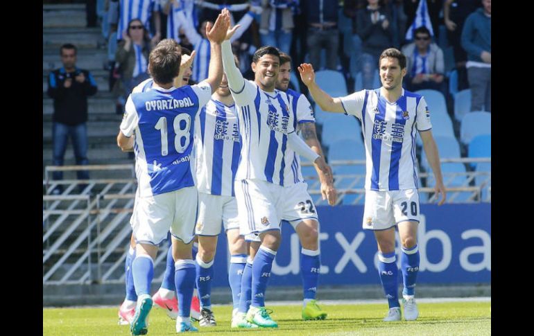 El goleador azteca ha sido pieza fundamental para el técnico Eusebio Sacristán en la temporada, y ha marcado siete goles. TWITTER / @RealSociedad