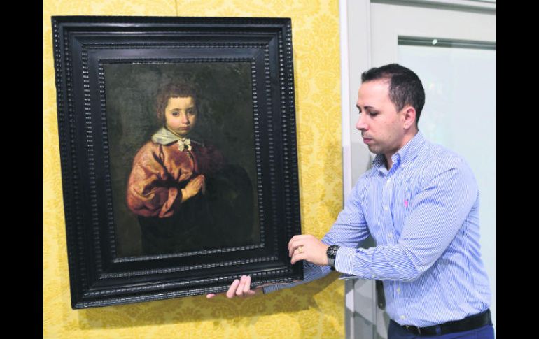 'Retrato de una niña'.  El cuadro fue subastado en Madrid, por la casa Abalarte. AFP /