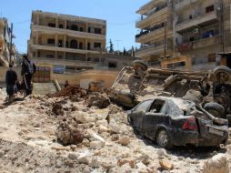 Casi toda Idleb está controlada por diversas facciones rebeldes e islámicas. AFP / O. Haj Kadour
