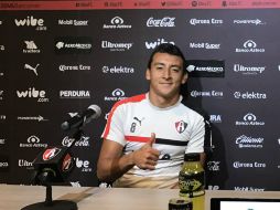 ''Estamos para pelear grandes cosas y Atlas estará en la Fiesta Grande'', considera el mediocampista. TWITTER / @atlasfc