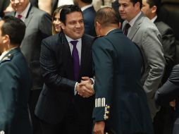 El mandatario jalisciense acude junto con sus homólogos a Palacio Nacional convocados por el Presidente de la República. ESPECIAL / Aristóteles Sandoval