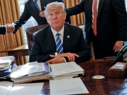 Trump ha culpado al TLCAN por la pérdida de empleos en Estados Unidos. AP / P. Monsivais