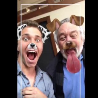 Robert DeNiro prueba Snapchat