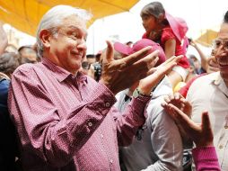 Este jueves el Líder Nacional de Morena concluyó un mitin con la candidata al Gobierno mexiquense, Delfina Gómez. SUN / I. Olivares