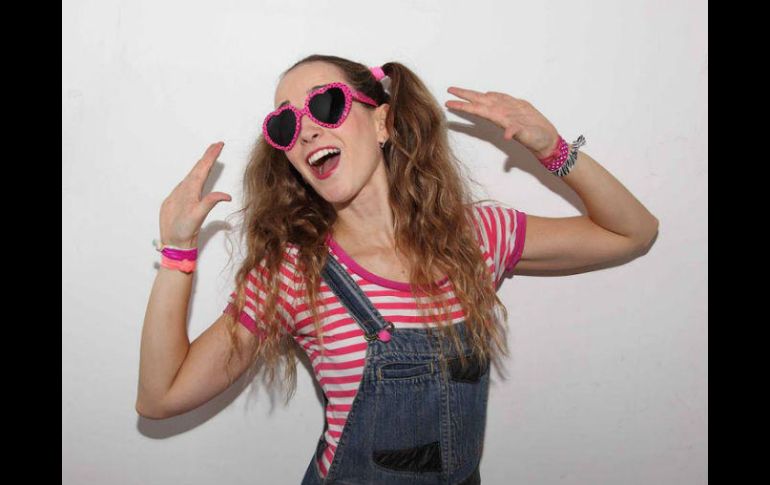 Belén Pelo de Oro. La integrante de Pica Pica ofrece diversión para su público. ESPECIAL /