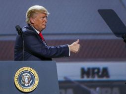 El presidente estadounidense manifestó a sus simpatizantes que tienen a un verdadero amigo en la Casa Blanca, refiriéndose a sí mismo. EFE / E. Lesser