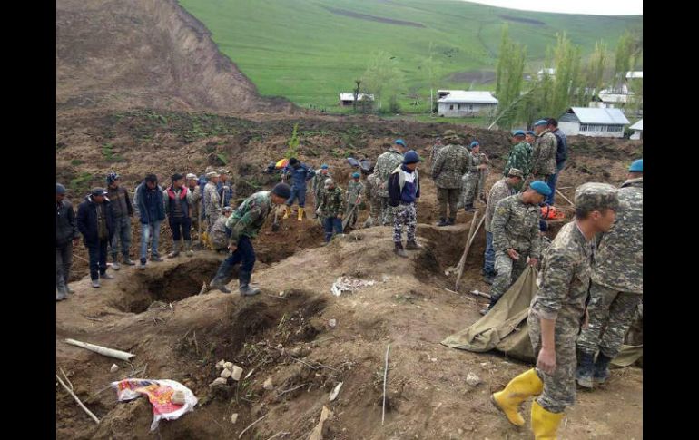 Las avalanchas y corrimientos de tierras son frecuentes en Kirguistán, donde el 95% del territorio es montañoso. EFE / ARCHIVO