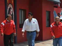 Kuri Grajales (C) celebró ayer la victoria ante el Monterrey en la cancha del 'Pirata' Fuente. MEXSPORT / ARCHIVO