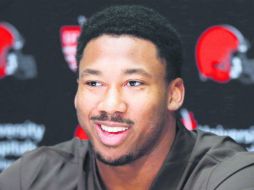 Myles Garrett fue el primer jugador en ser tomado en este Draft de la NFL. AP / R. Schwane