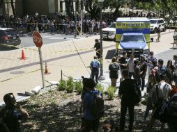 Los estudiantes de la UT recibieron una alerta oficial para pedir que no se acercaran a la zona del suceso. AP / T. Kalifa/Austin American-Statesman