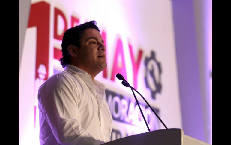 'En Jalisco debemos de ir por empleos dignos', afirmó el gobernador. EL INFORMADOR / E. Barrera