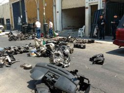 Con ayuda de la Fiscalía General de Jalisco, se investiga en el lugar. ESPECIAL / Policía de Guadalajara