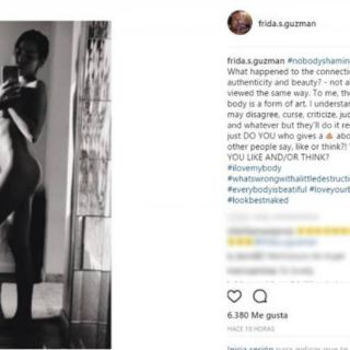 Frida Sofía comparte foto desnuda