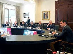 La reunión entre autoridades mexicanas y empresarios italianos se realió en Los Pinos. TWITTER / @PresidenciaMX