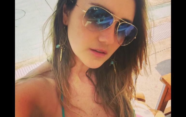 La fotografía dejaba ver la parte superior del cuerpo de la ex RBD. INSTAGRAM / dulcemaria