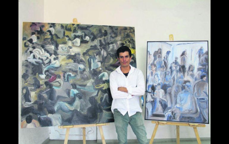 Erick Fernández Gracida. El pintor expone en la Galería Juan Soriano. ESPECIAL / CORTESÍA SC