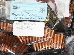 Las personas, el vehículo y los cartuchos son puestos a disposición del Agente del Ministerio Público de la Federación. NTX / ARCHIVO