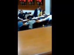 Ambos legisladores del PRI declararon que no existió ninguna falta de respeto. YOUTUBE / MexicoDifunde