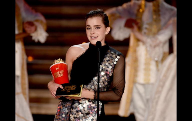 Emma Watson dio un discurso donde señaló estar orgullosa de 'La Bella y la Bestia'. AFP / K. Winter