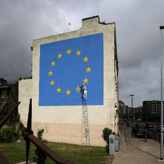 Banksy crea mural inspirado en el 'Brexit'