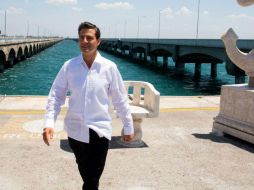 Peña Nieto estuvo en Mérida desde el domingo. TWITTER / @PresidenciaMX