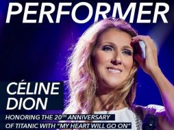 Céline Dion interpretará el tema 'My heart will go on'. INSTAGRAM / celinedion