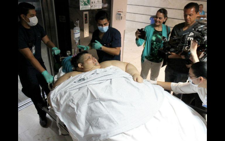 Tras la cirugía para reducir su estómago, Franco se quedará en el área de cuidados intensivos las próximas 48 horas. EFE / U. Basurto