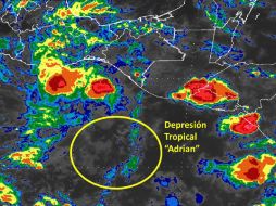 'Adrián' se ubicaba la noche del miércoles a unos 675 kilómetros al sur-sureste de Salina Cruz. TWITTER / @LUISFELIPE_P