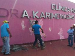 El hospital, que tuvo un costo de 57 millones de pesos, había sido bautizado con el nombre de la ex primera dama. SUN /