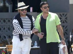 Portasles en EU publicaron imágenes de Martin, caracterizado como Antonio D'Amico. TWITTER /