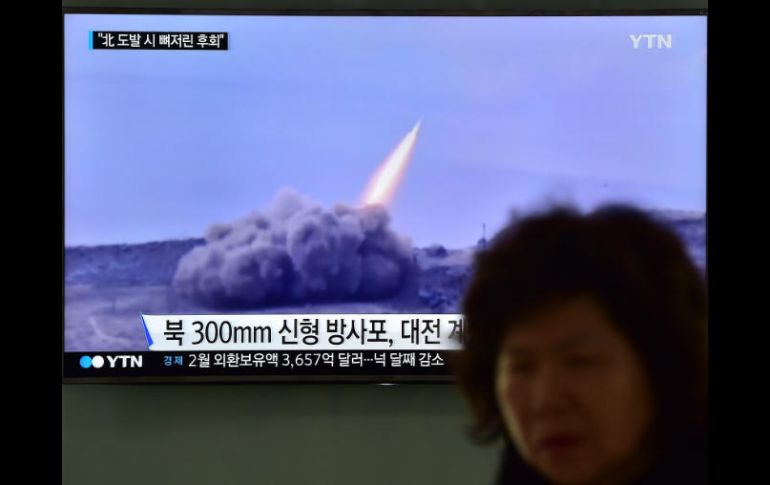 Este sábado, Corea del Norte lanzó un misil. AFP / ARCHIVO