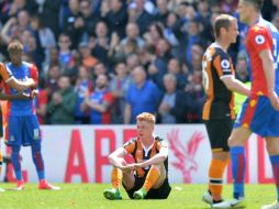 El mediocampista Sam Clucas, del Hull City, tras la derrota an te el Crystal Palace. AFP / O. Greenwood