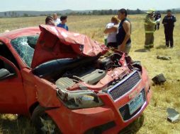 El hecho se registra en el kilómetro 129 de la Carretera a San Juan de los Lagos. ESPECIAL / UEPCBJ