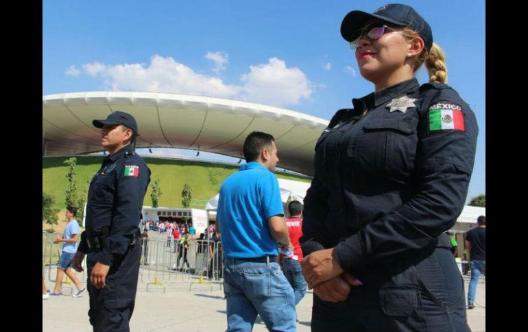 El operativo de seguridad comenzó desde las 14:00 horas con 628 elementos de la Policía de Zapopan. TWITTER / @PoliciaZapopan