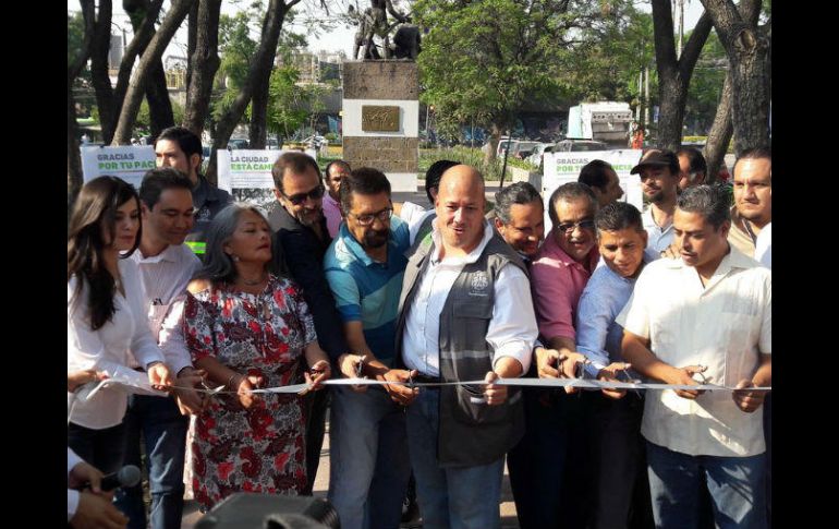 Este lunes, el alcalde Enrique Alfaro entrega obras en avenida Chapultepec, de Niños Héroes a Washington. TWITTER / @GuadalajaraGob