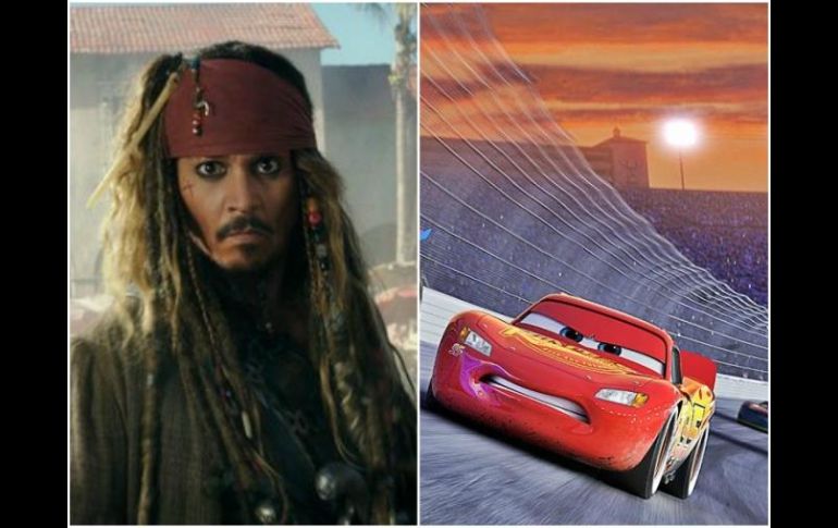 Disney tiene en el horizonte más inmediato de estrenos cintas como 'Piratas del Caribe 5' y  'Cars 3'. ESPECIAL /