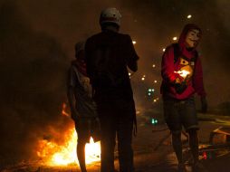 La zona de Miranda fue sacudida por una manifestación que bloqueó las vías de gran parte de la zona residencial. EFE / P. Giorgio