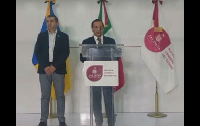 El fiscal Eduardo Alamguer presentó los avances en la investigación sobre el ataque en Autlán de Navarro. TWITTER / @FiscaliaJal