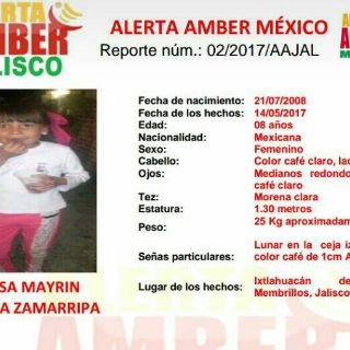 Localizan sin vida a menor por la que se activó Alerta Amber