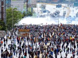Las penas se dan tras varias semanas de protestas desencadenadas por el TSJ de suspender las funciones a la Asamblea Nacional. NTX / J. Cohen